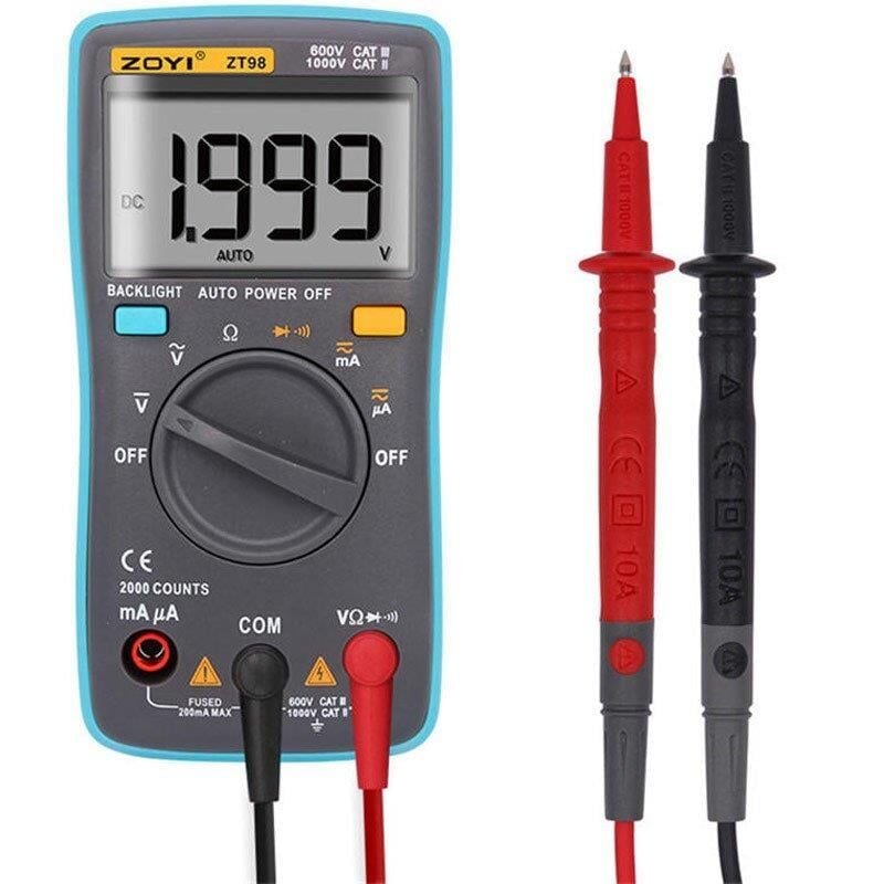 Zoyi ZT-98 Multimetre Ölçü Aleti Ac Dc Voltaj Akım Direnç Diyot Ölçer Ölçüm Cihazı