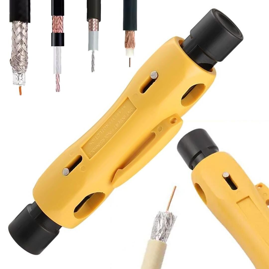 Powermaster HY-372 Koaksiyel Kablo Soyucu Kep Kep Pense Kablo Sıyırıcı Sıyırma Pensesi