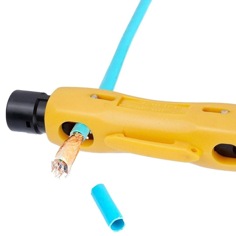 Powermaster HY-372 Koaksiyel Kablo Soyucu Kep Kep Pense Kablo Sıyırıcı Sıyırma Pensesi