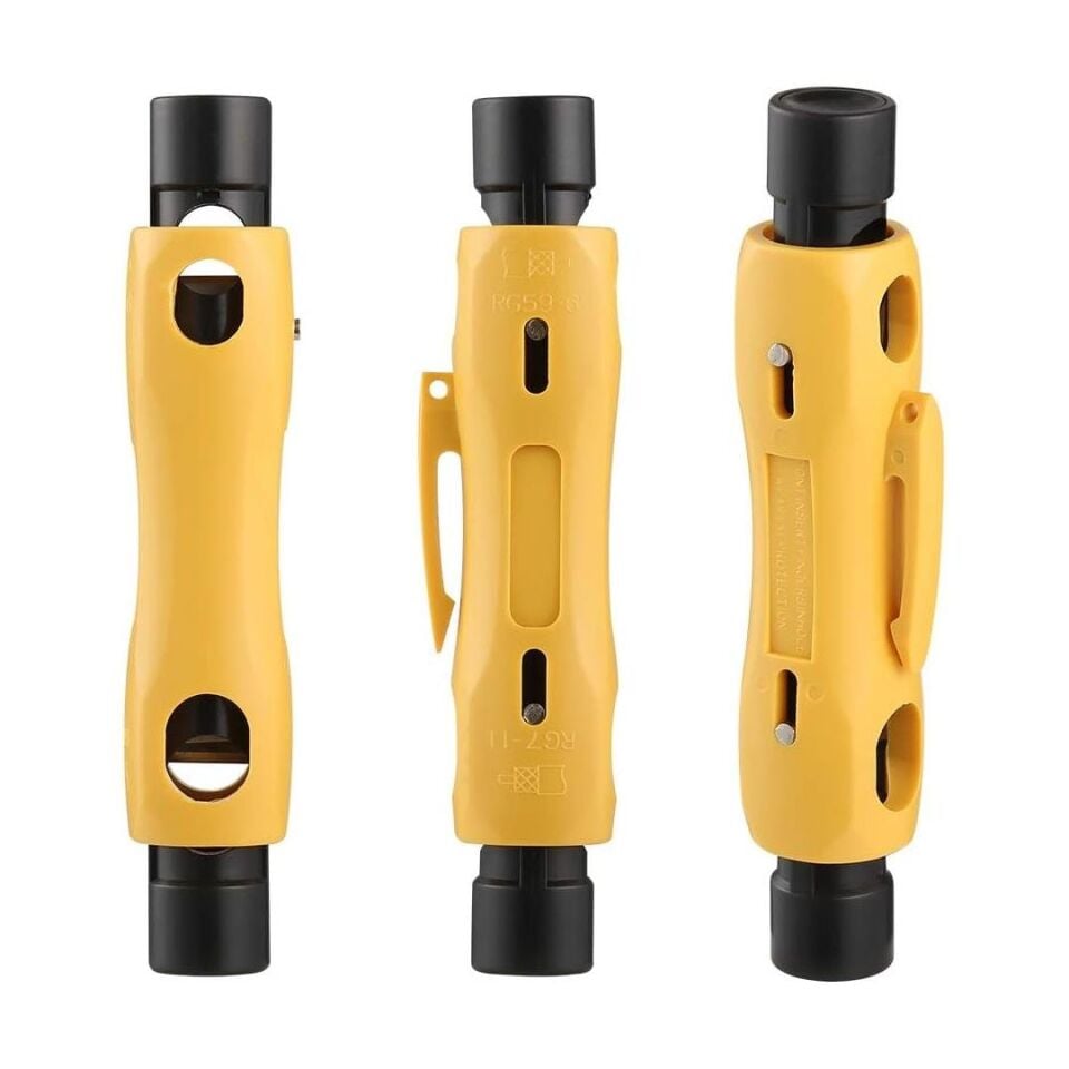 Powermaster HY-372 Koaksiyel Kablo Soyucu Kep Kep Pense Kablo Sıyırıcı Sıyırma Pensesi