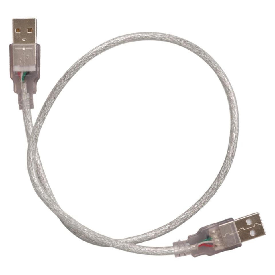 Powermaster USB Erkek Erkek Kablo 40 Cm