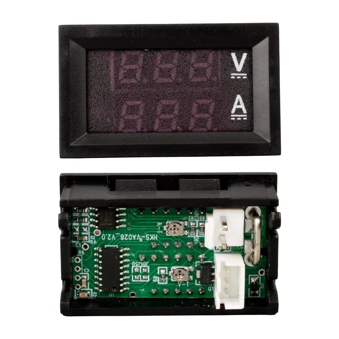 Ayt CA-056-30V DC 4-30 Volt Dijital Kırmızı Ekranlı Voltmetre 3 Pin Volt Göstergesi Ekranı Lcd