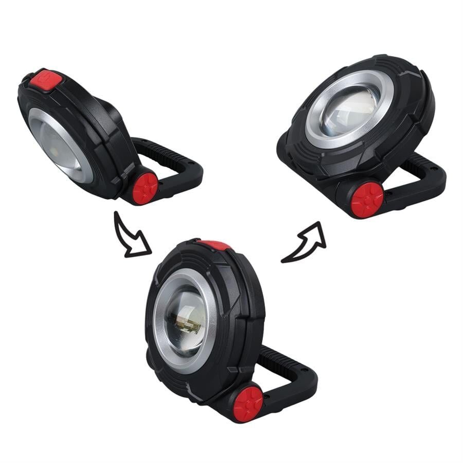 Powermaster PM-26075 3 Watt Cob Ledli Mıknatıslı Tek Modlu Fener Işıldak El Feneri AAA Pille Çalışır 85x82x38 mm