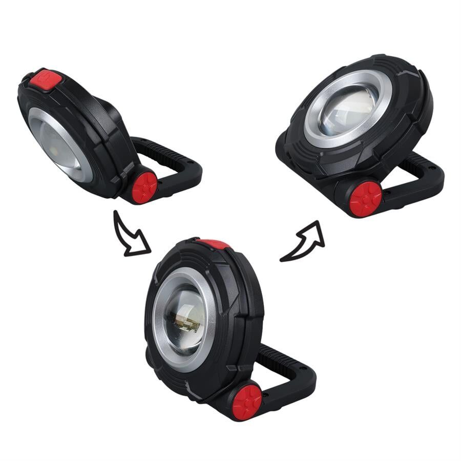Powermaster PM-26075 3 Watt Cob Ledli Mıknatıslı Tek Modlu Fener Işıldak El Feneri AAA Pille Çalışır 85x82x38 mm