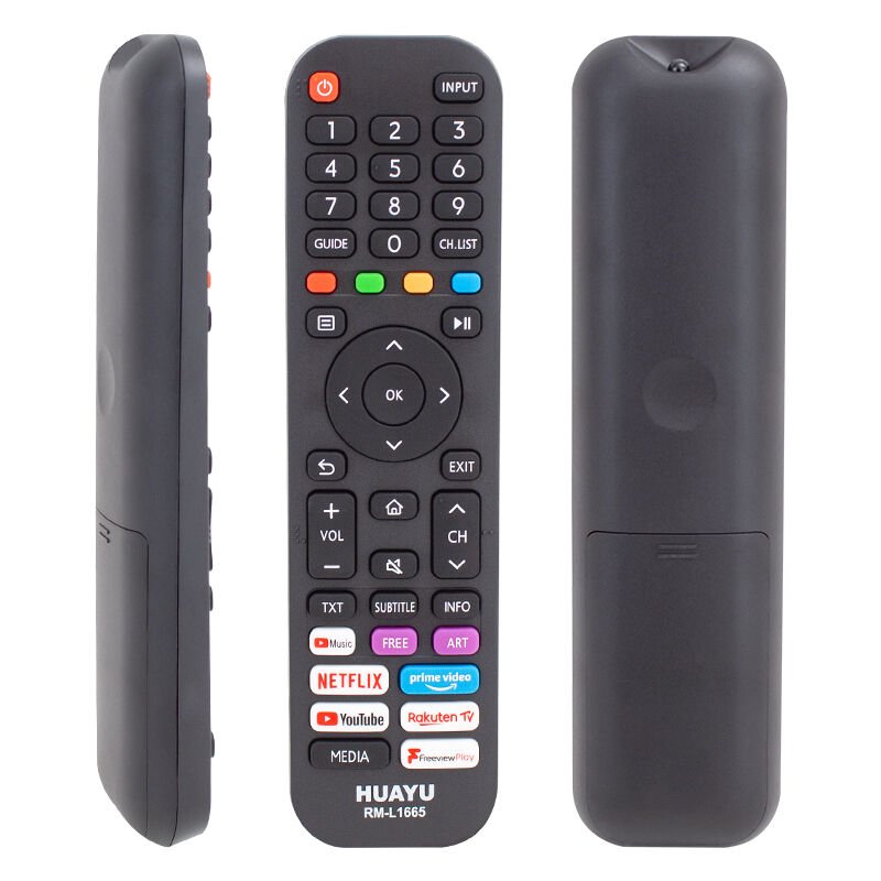 Ayt Huayu RM L1665 Ver 2.0 Hisense Netflix-Prime Video Youtube Rakuten Disney+ Tuşlu Lcd Led Tv Kumandası