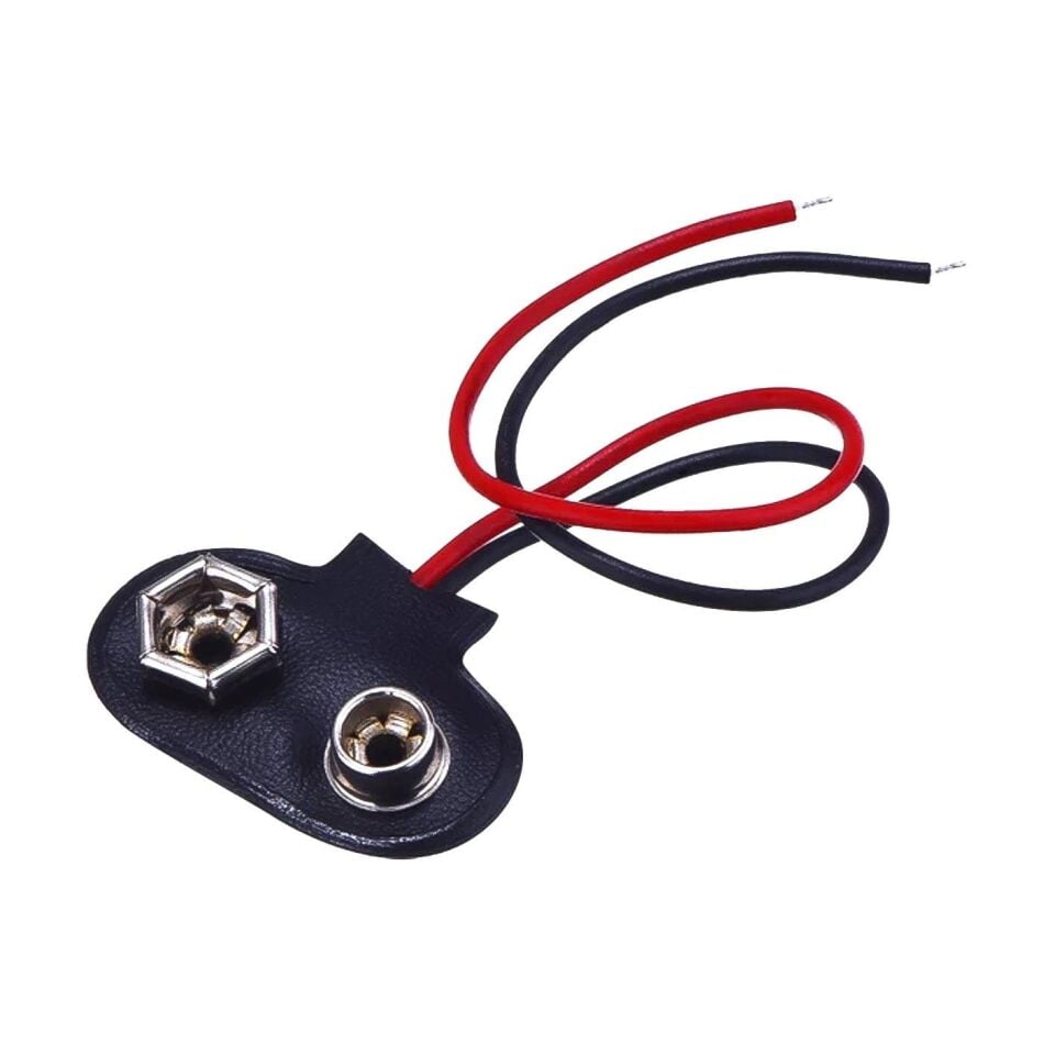 Powermaster IC-232 9 Volt Pil Başlığı 10 Cm Kablolu