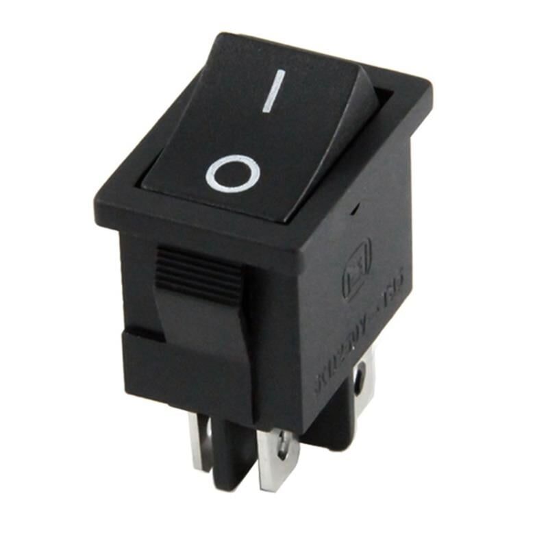 Ayt 4 Pinli Siyah Işıksız Mini Yükseltici Anahtarı On Off Power Switch IC-122
