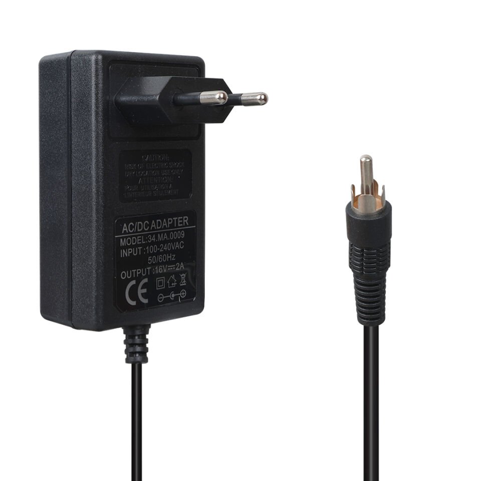 Ayt Pm-4735 16 Volt 2.5 Amper Priz Tipi Tos Fişli RCA Santral Adaptörü