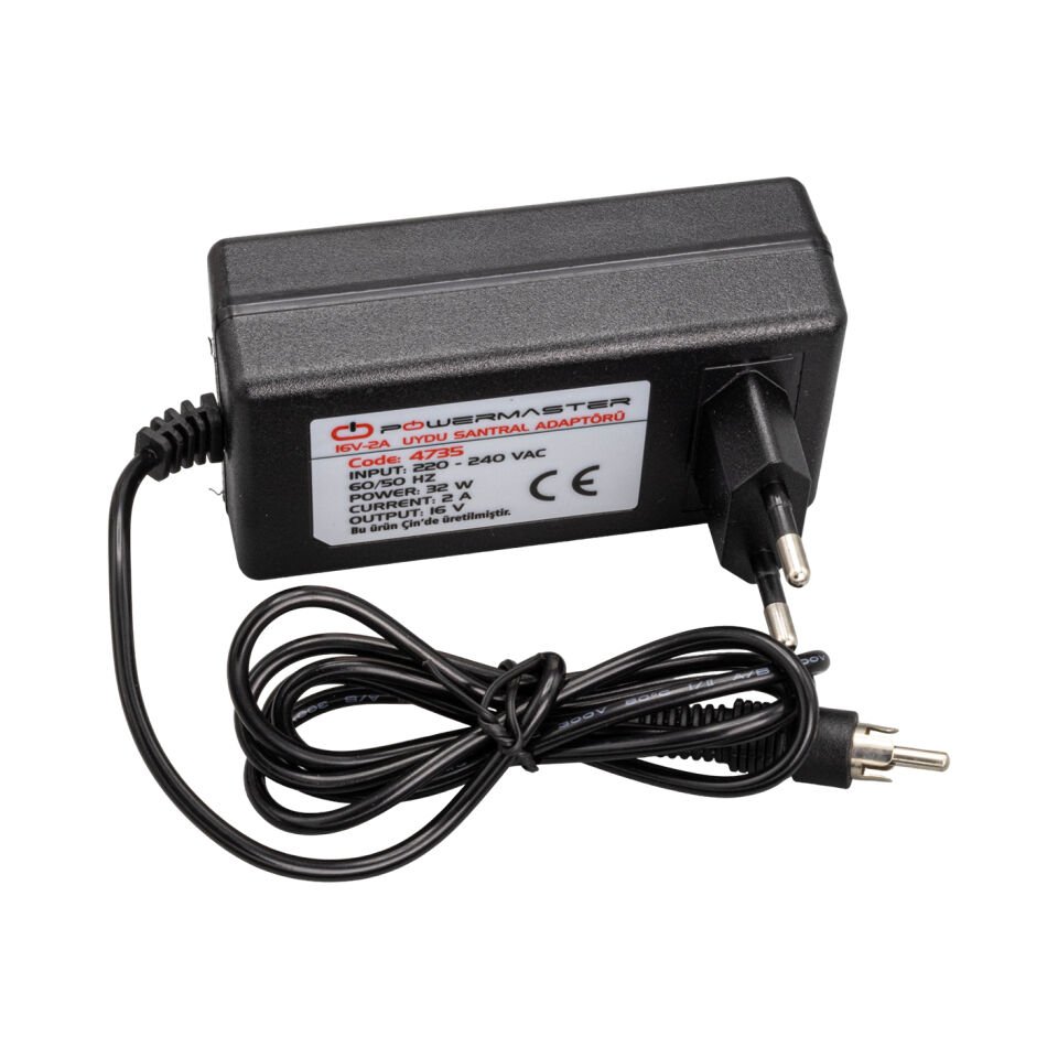 Ayt Pm-4735 16 Volt 2.5 Amper Priz Tipi Tos Fişli RCA Santral Adaptörü