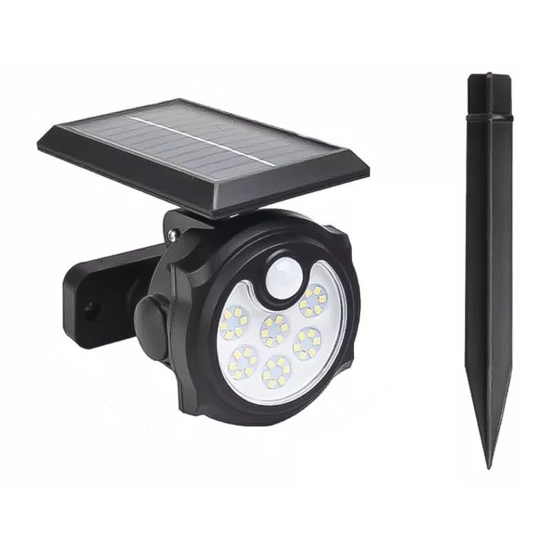 Powermaster SH-1705B 36 Ledli Sensörlü 3 Modlu Solar Güneş Enerjili İndiksiyon Duvar Lambası Bahçe Aydınlatması