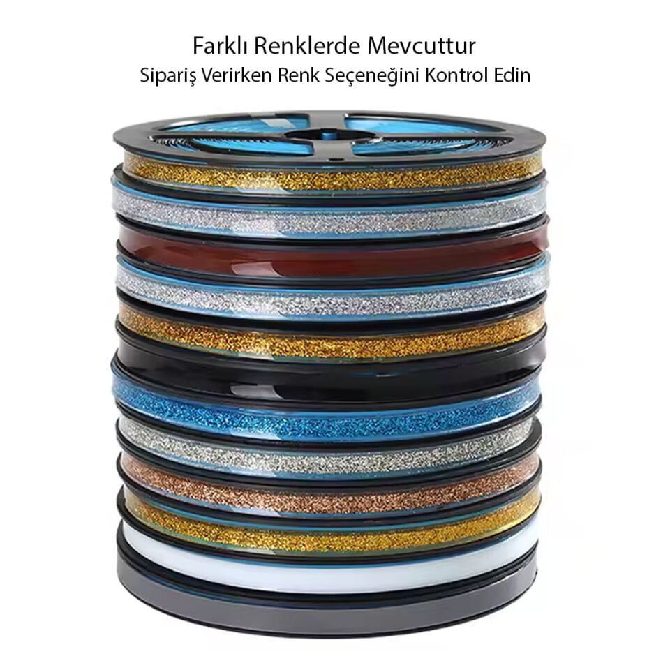 Ayt Sunup Banyo Mutfak Su Geçirmez Bant Simli Dekoratif Band 7 Mm 3 Metre Gold
