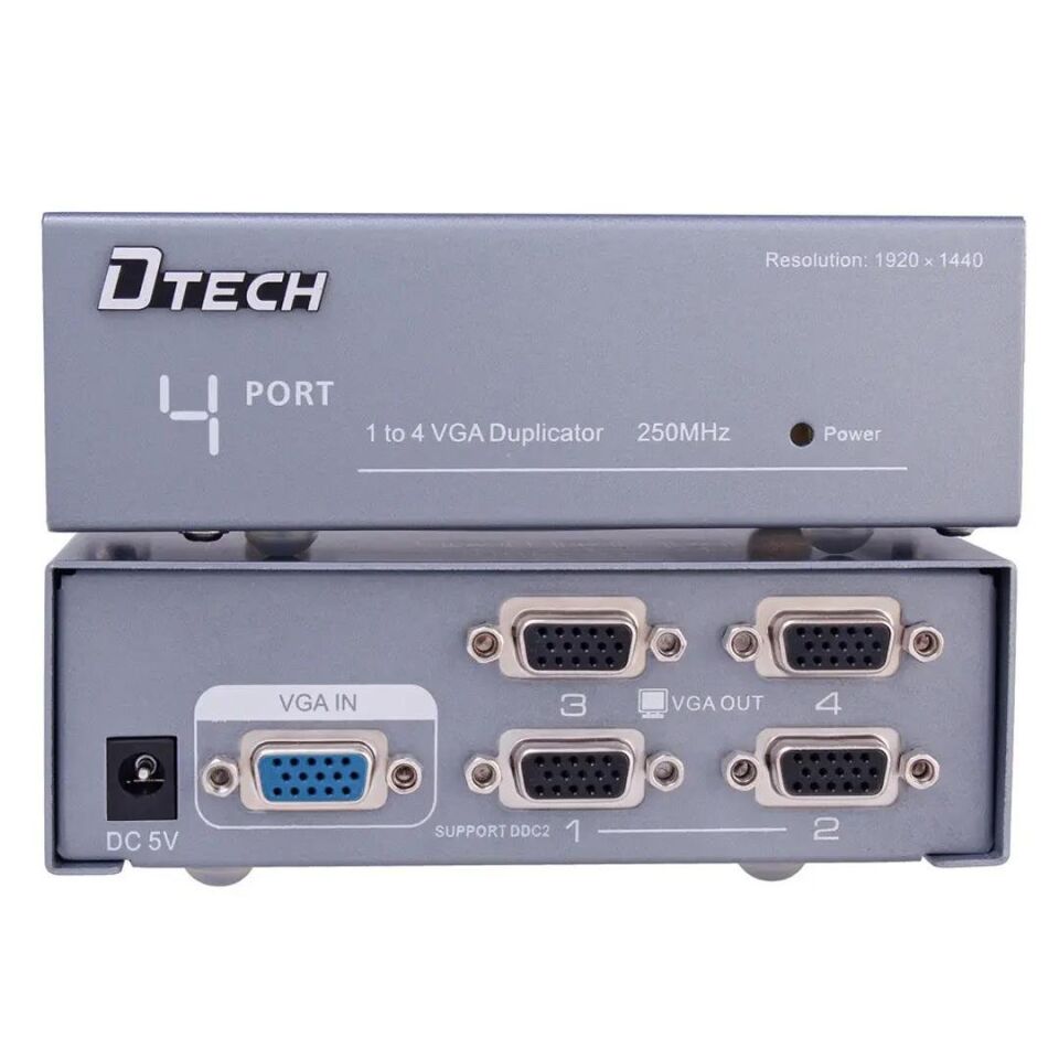 Ayt Powermaster 4 VGA 250Mhz Monitör Çoklayıcı Vga Girişli Monitör Ekran Çoğaltıcı