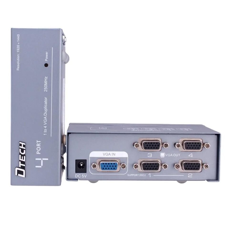 Ayt Powermaster 4 VGA 250Mhz Monitör Çoklayıcı Vga Girişli Monitör Ekran Çoğaltıcı