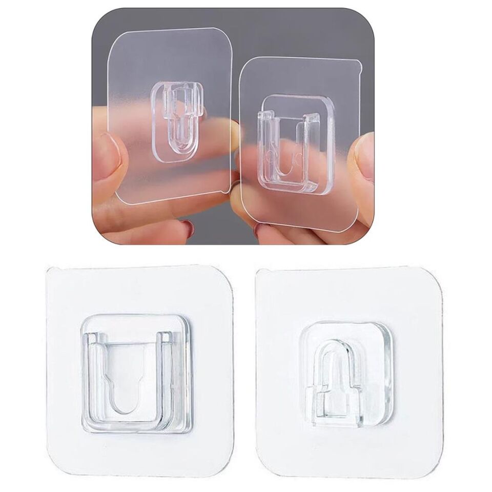 Ayt Sunup Askı Aparatı Ayarlanabilir Çift Taraflı Kendinden Yapışkanlı Askı Aparatı 10 Lu Paket