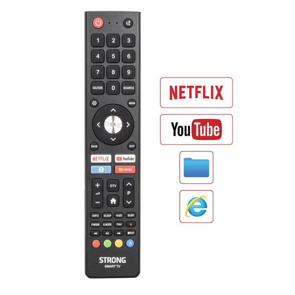 Ayt Weko Strong Netflix-Youtube Tuşlu Lcd-Led Tv Android Smart Kumanda