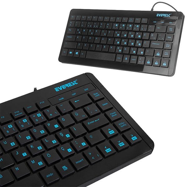 Everest KB-410 USB Q Multimedia Mini Klavye Kablolu Usb Klavye