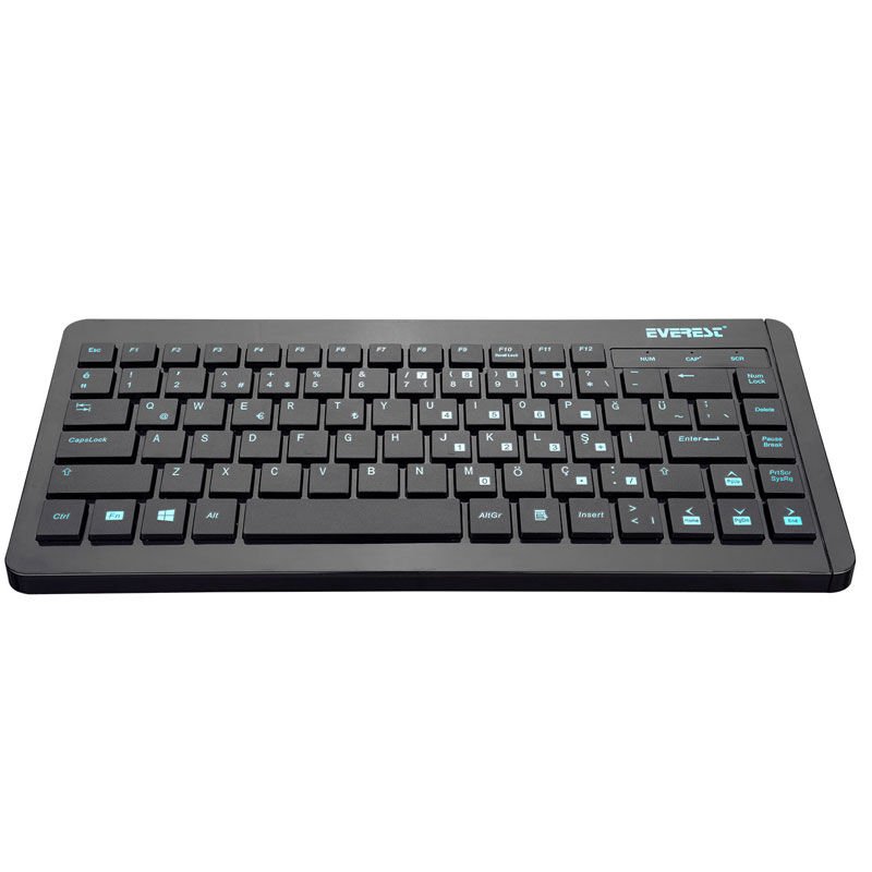 Everest KB-410 USB Q Multimedia Mini Klavye Kablolu Usb Klavye
