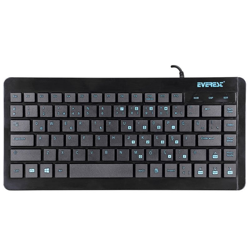 Everest KB-410 USB Q Multimedia Mini Klavye Kablolu Usb Klavye