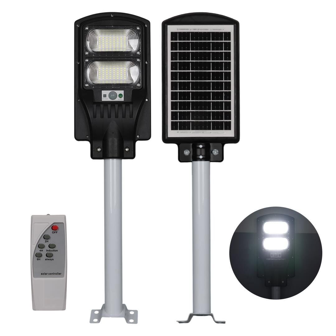 Powermaster PM-23012 Solar Güneş Enerjili Ledli Kumandalı 200 Watt Sokak Lambası Bahçe Aydınlatması