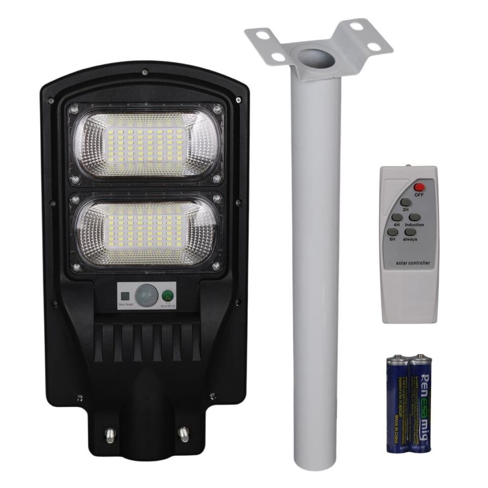 Powermaster PM-23012 Solar Güneş Enerjili Ledli Kumandalı 200 Watt Sokak Lambası Bahçe Aydınlatması