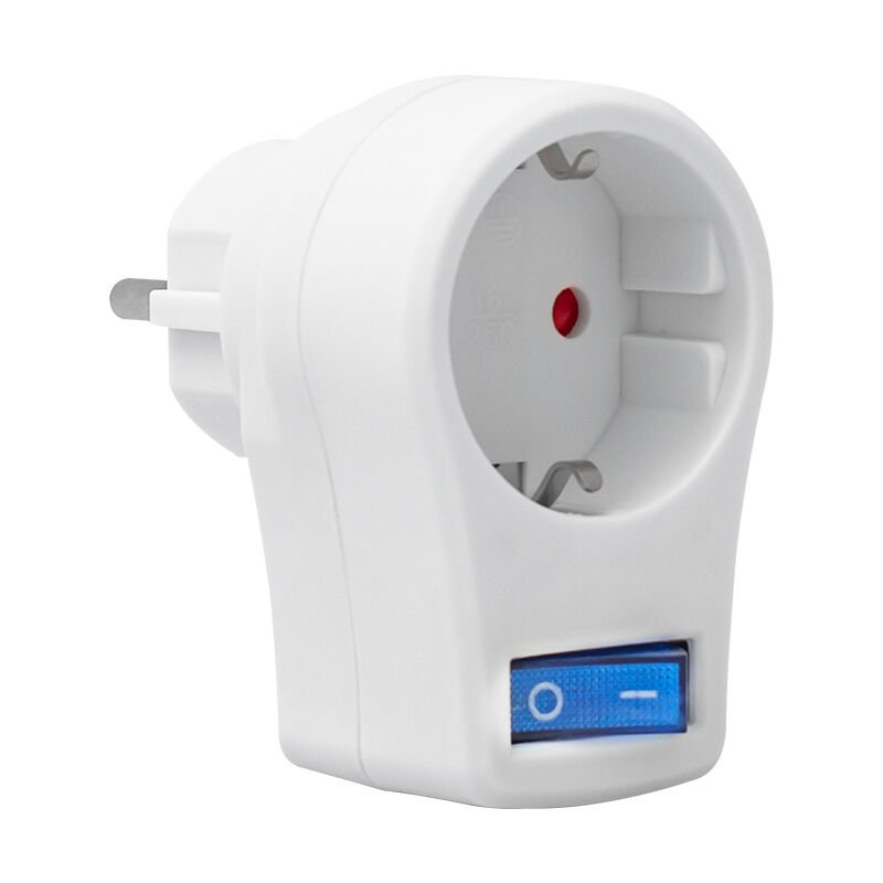 Powermaster Beyaz Tekli Anahtarlı Akım Korumalı Priz 2510 Watt Ev Aletleri Prizi