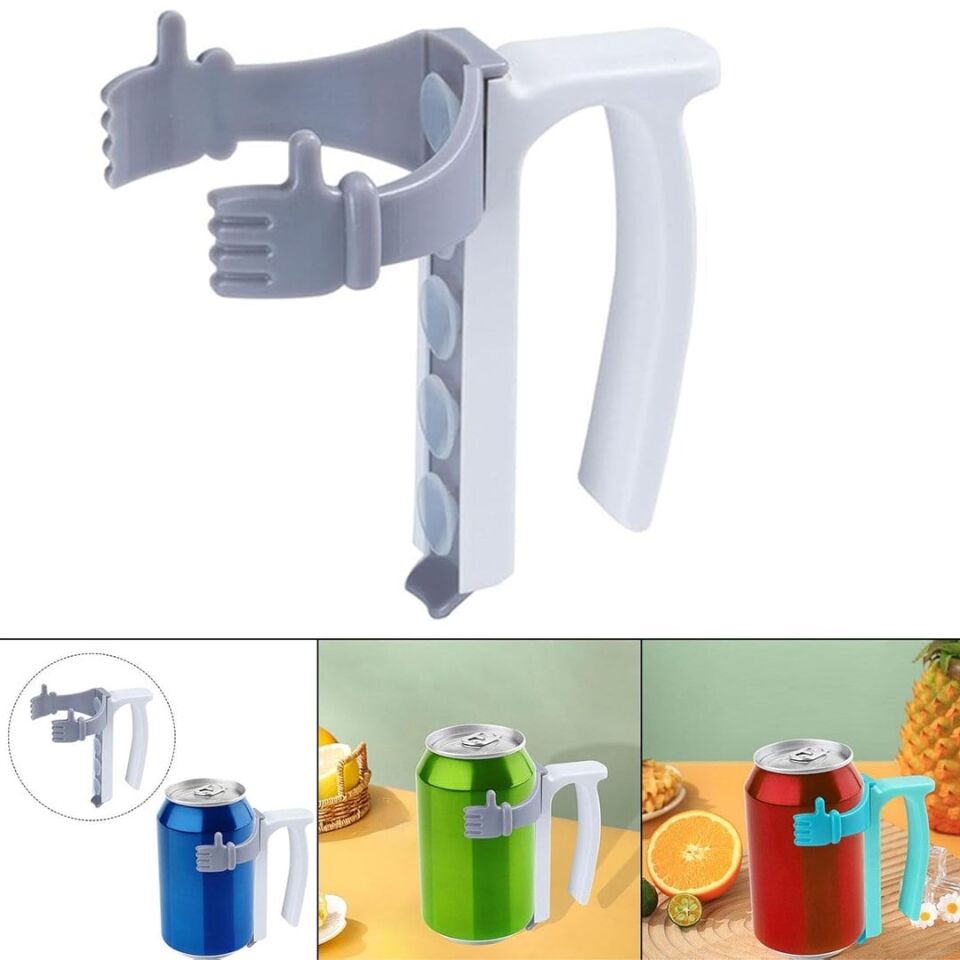 Sunup SN-29912 Kaymaz Saplı El Tasarım Kutu İçecek Tutucu