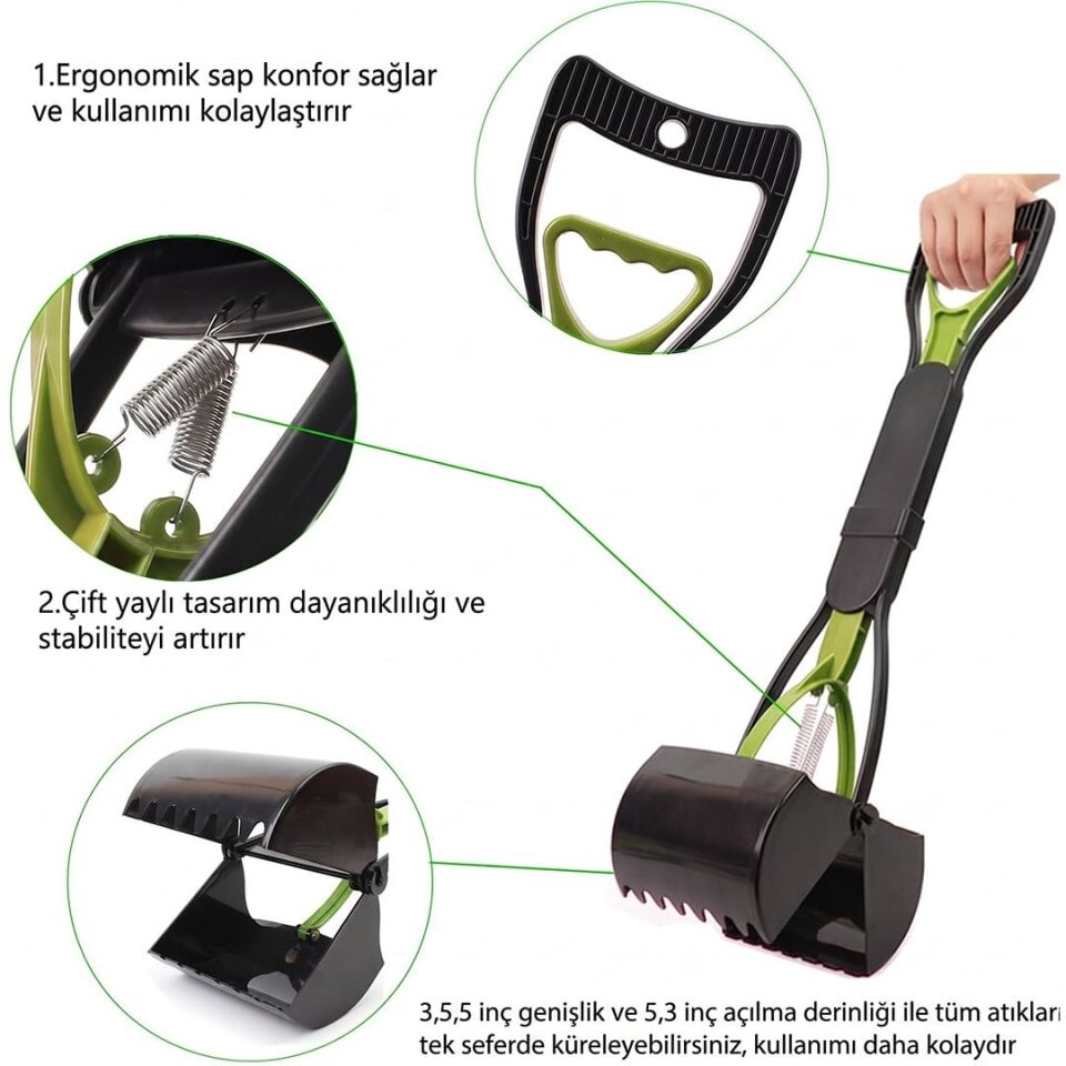 Sunup SN-29127 Büyük Boy Evcil Hayvan Dışkı Toplama Küreği