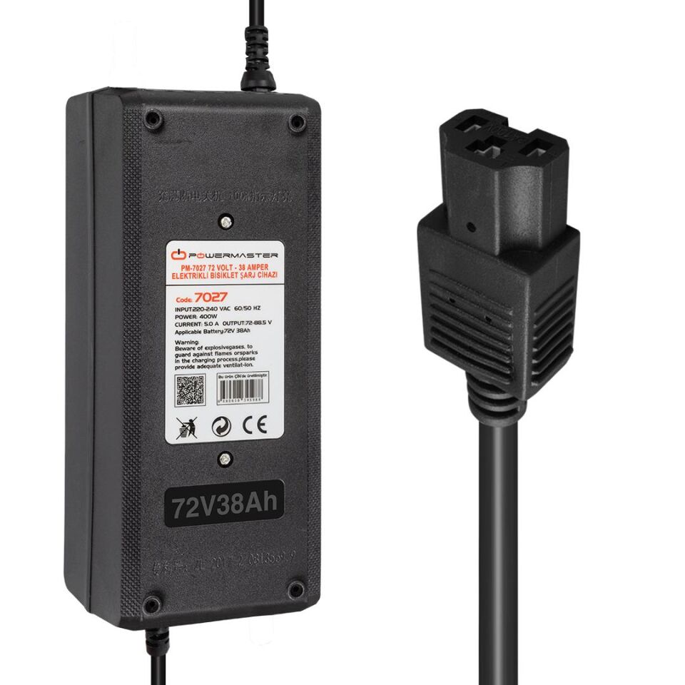 Powermaster 72 Volt 38 Amper Elektrikli Bisiklet Scooter Şarj Cihazı Aleti PM-7027
