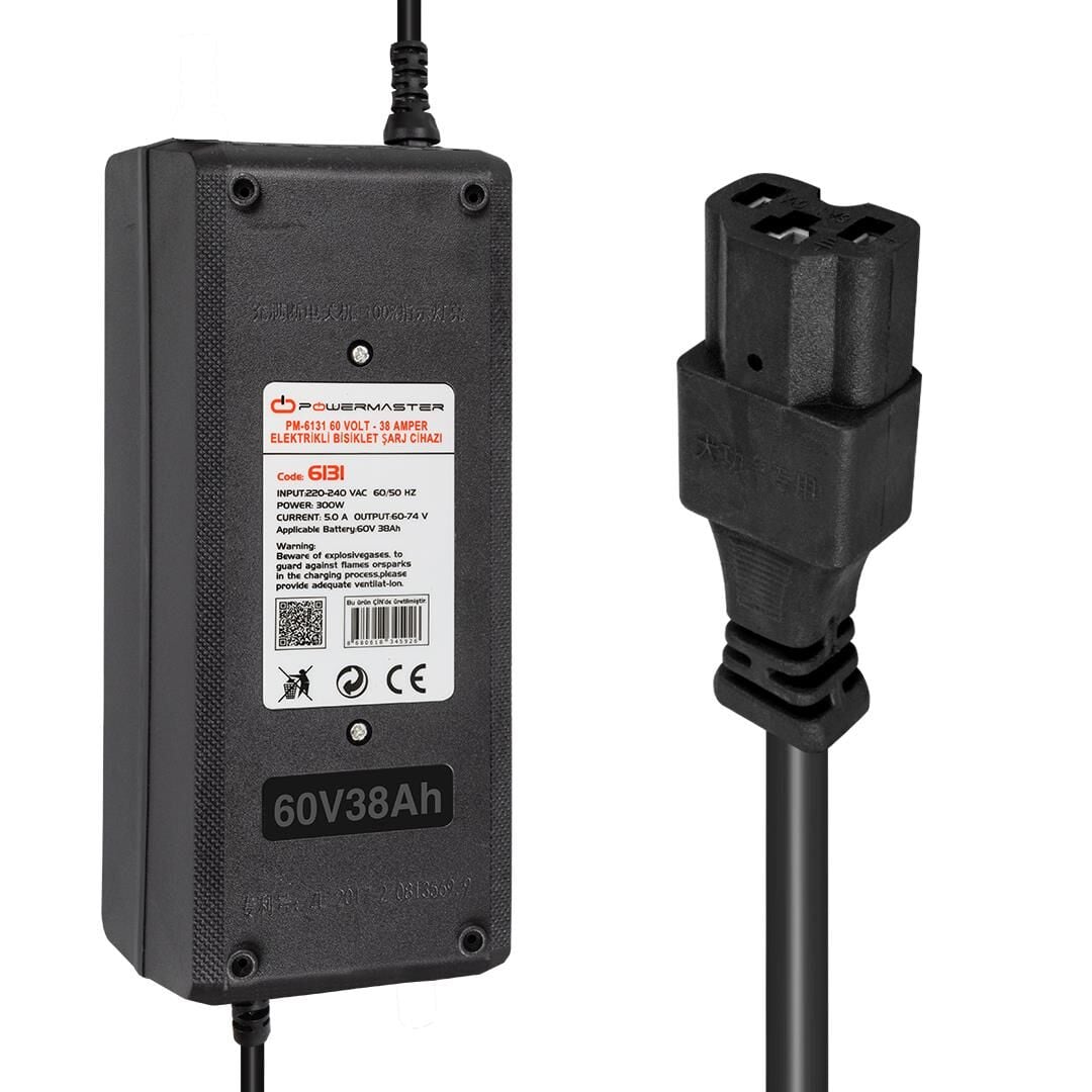 Powermaster 60 Volt 38 Amper Elektrikli Bisiklet Scooter Şarj Cihazı Aleti PM-6131