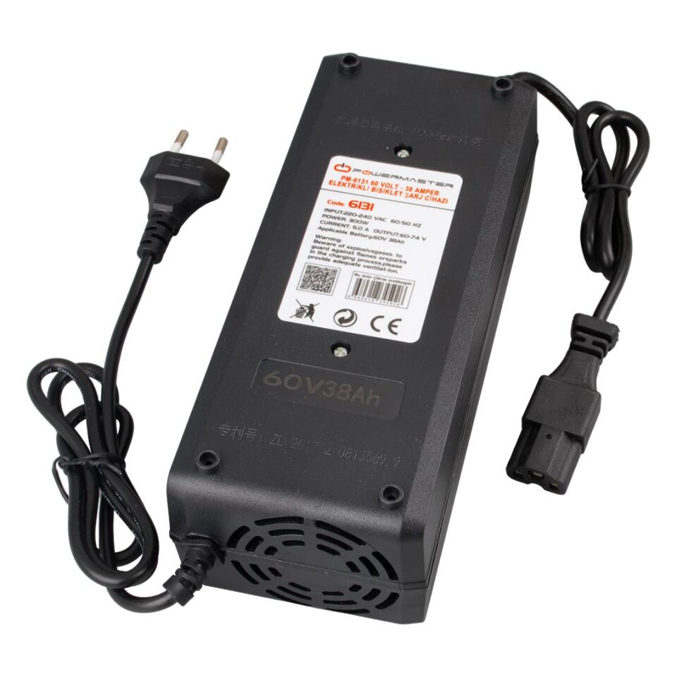 Powermaster 60 Volt 38 Amper Elektrikli Bisiklet Scooter Şarj Cihazı Aleti PM-6131