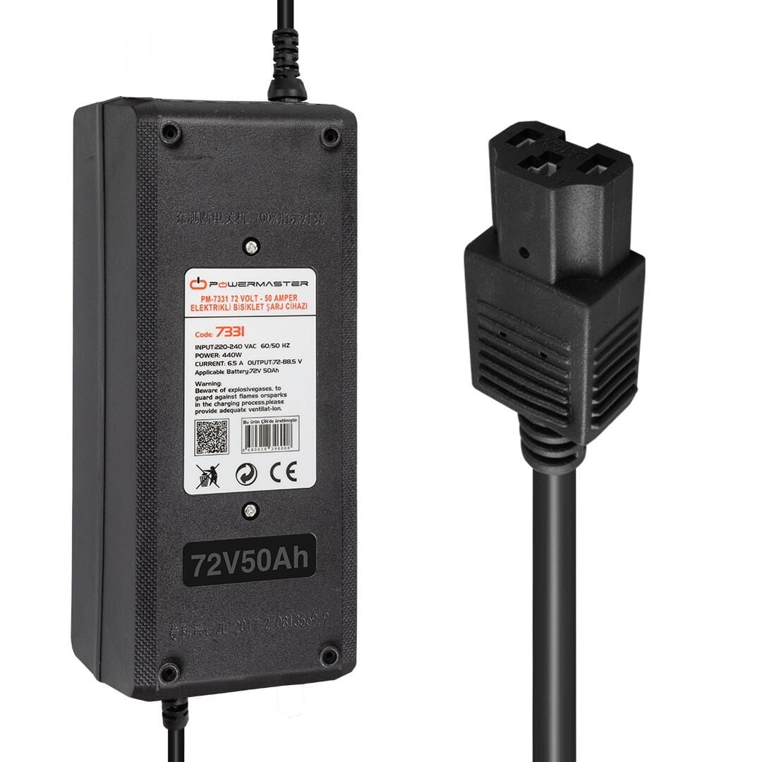 Powermaster 72 Volt 50 Amper Elektrikli Bisiklet Scooter Şarj Cihazı Aleti PM-7331