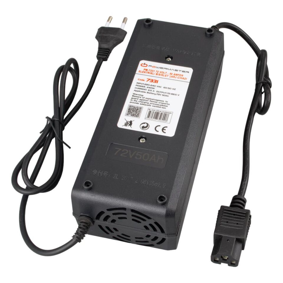 Powermaster 72 Volt 50 Amper Elektrikli Bisiklet Scooter Şarj Cihazı Aleti PM-7331