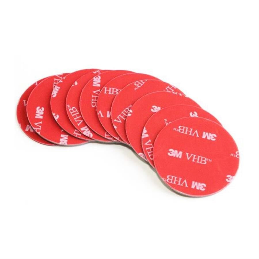 Ayt Powermaster PM-25708 Yuvarlak Çift Taraflı Bant 50 mm 3M 10 Lu Paket Araç Oto İçin Uygun