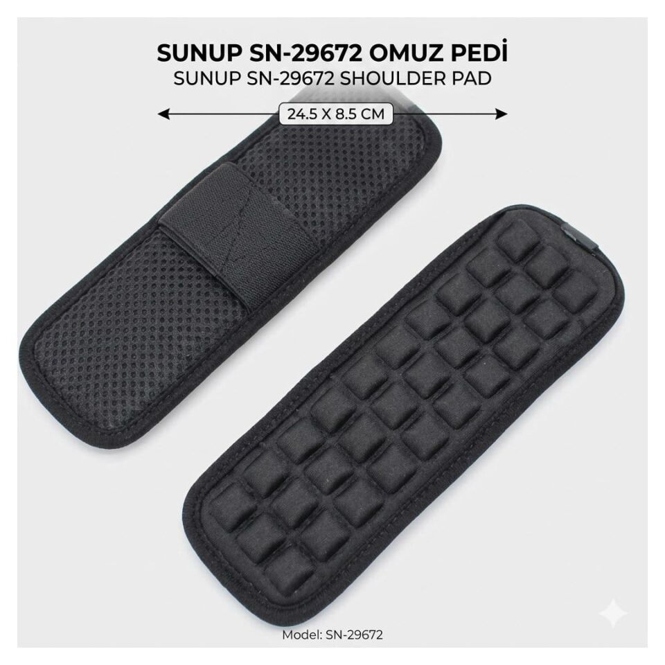 Sunup SN-29674 Çanta Askı Omuz Destek Pedi 33.5X11cm