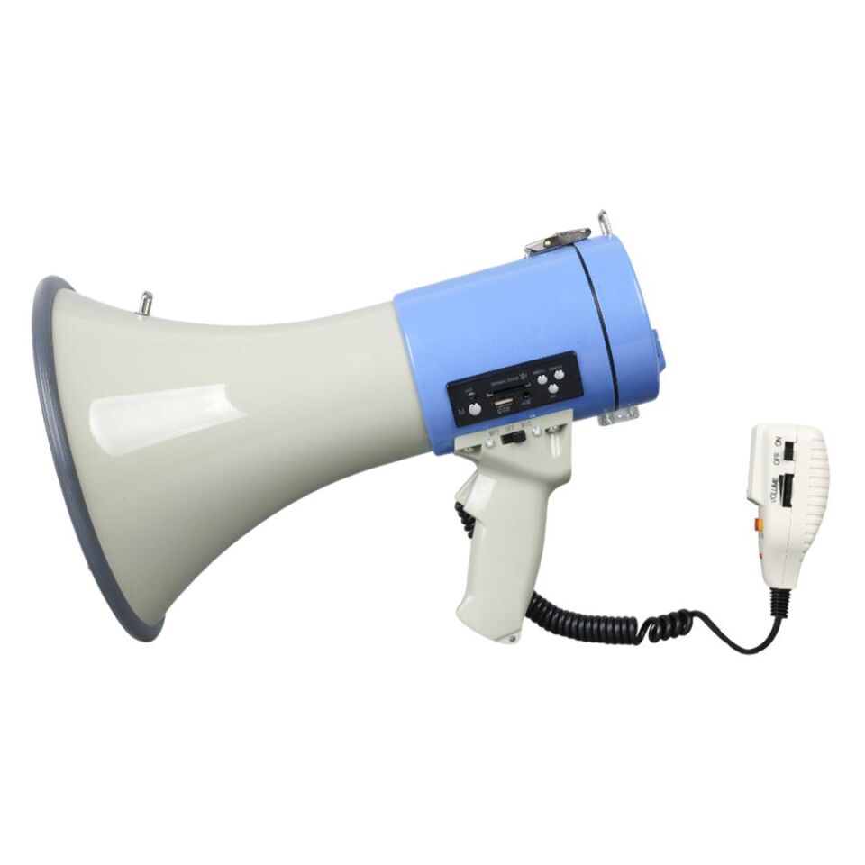 Magicvoice MV-66 USB SD MMC Mayklı 25 W Megafon Pilli Ve Şarj Üniteli Sirenli Can Kurtaran Yüksek Sesli Megafon