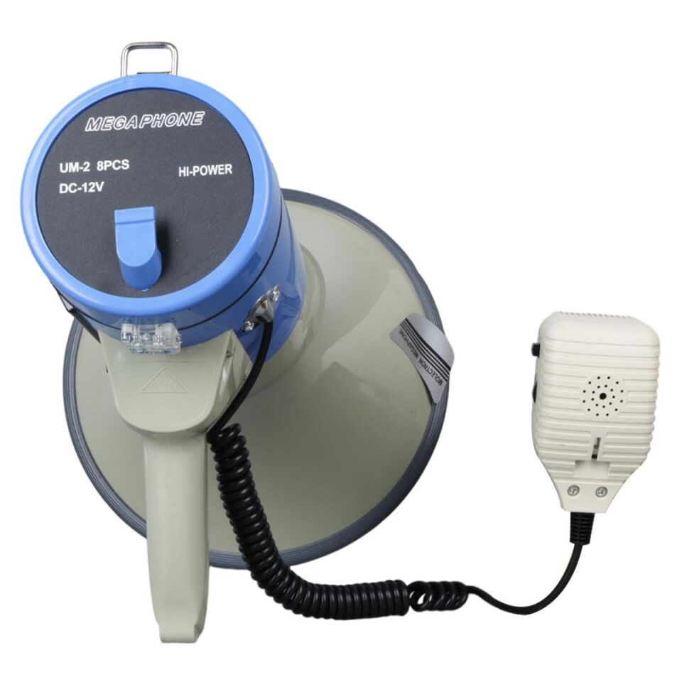 Magicvoice MV-66 USB SD MMC Mayklı 25 W Megafon Pilli Ve Şarj Üniteli Sirenli Can Kurtaran Yüksek Sesli Megafon