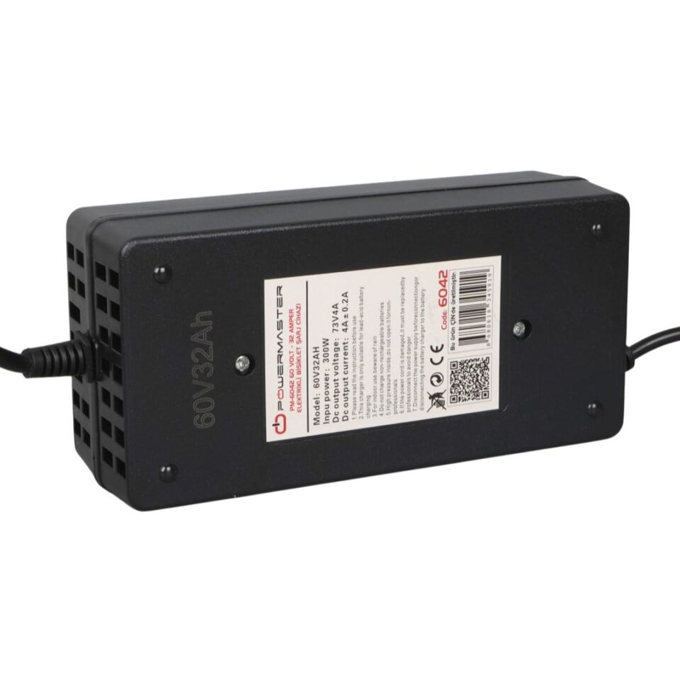Powermaster 60 Volt 32 Amper Elektrikli Bisiklet Scooter Şarj Cihazı Aleti PM-6042