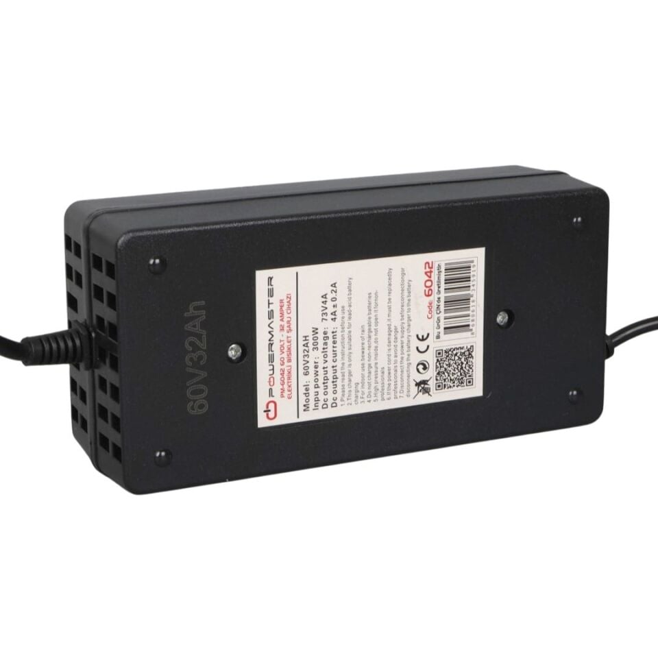 Powermaster 60 Volt 32 Amper Elektrikli Bisiklet Scooter Şarj Cihazı Aleti PM-6042