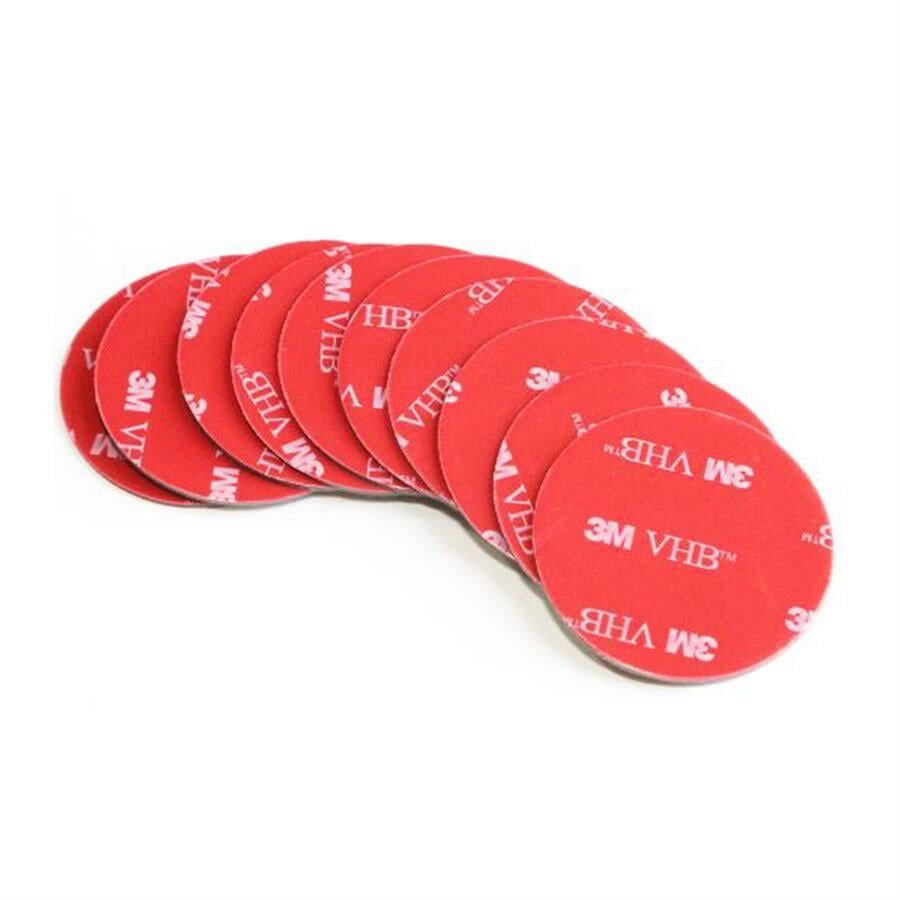 Ayt Powermaster PM-25705 Yuvarlak Çift Taraflı Bant 25 mm 3M 10 Lu Paket Araç Oto İçin Uygun