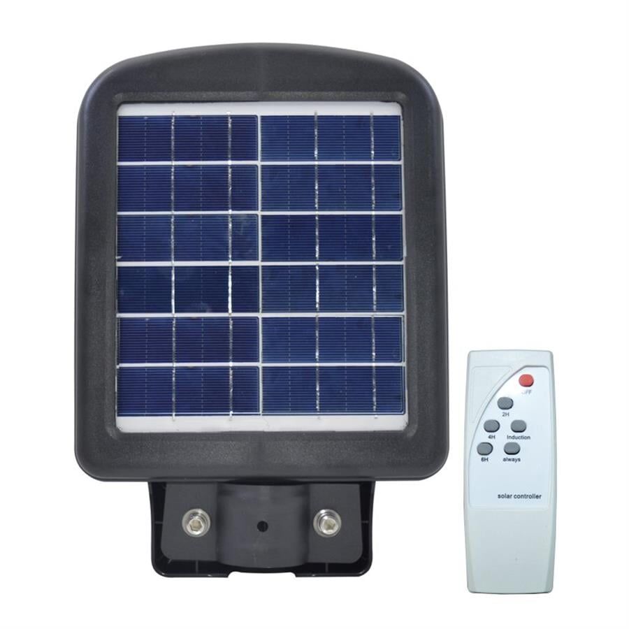 Horoz 50W Siyah Led Solar Güneş Enerjili Lamba Sokak Armatür Beyaz Işık