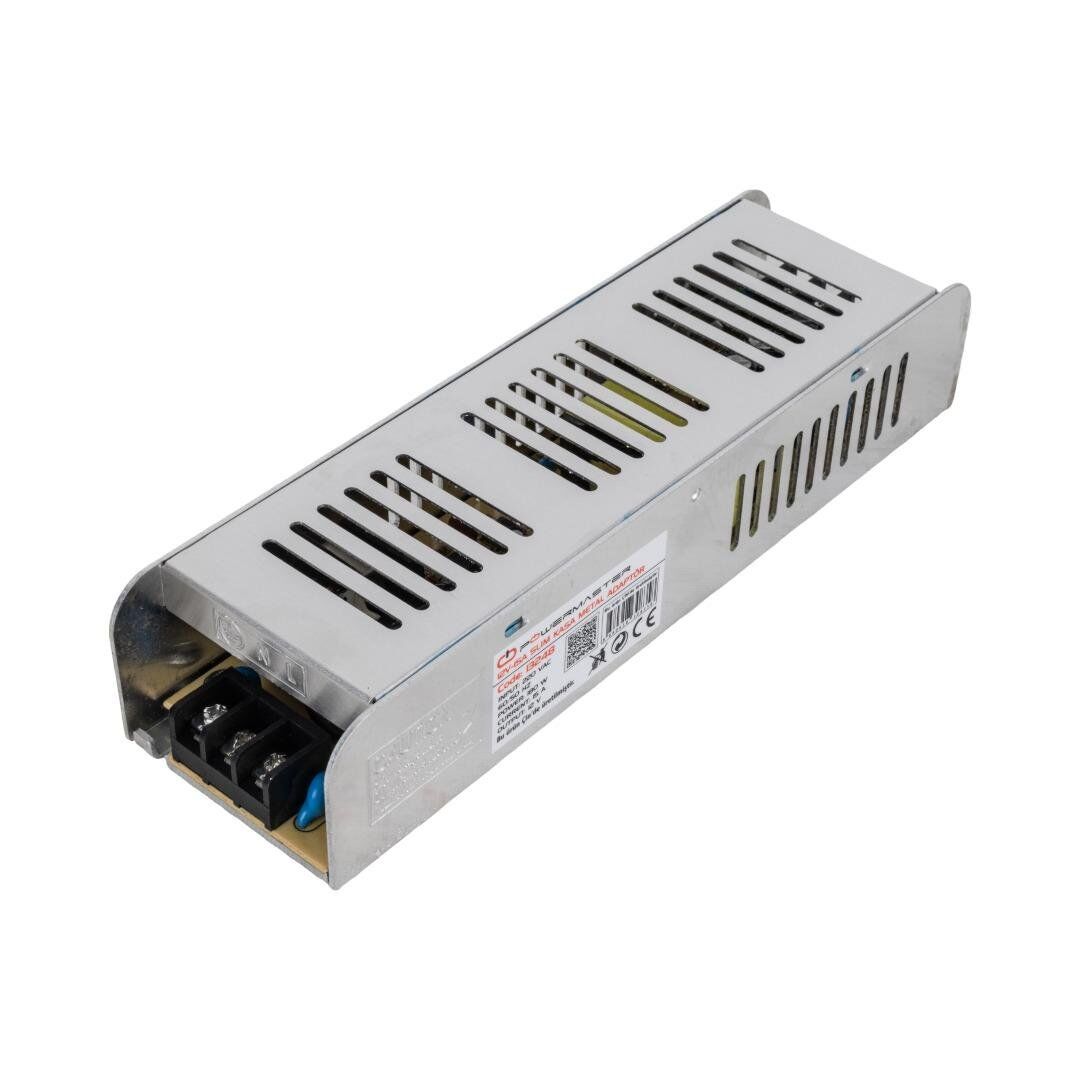 Powermaster PM-13248 12 Volt 15 Amper Slim Metal Kasa Adaptör 198x58x40 mm