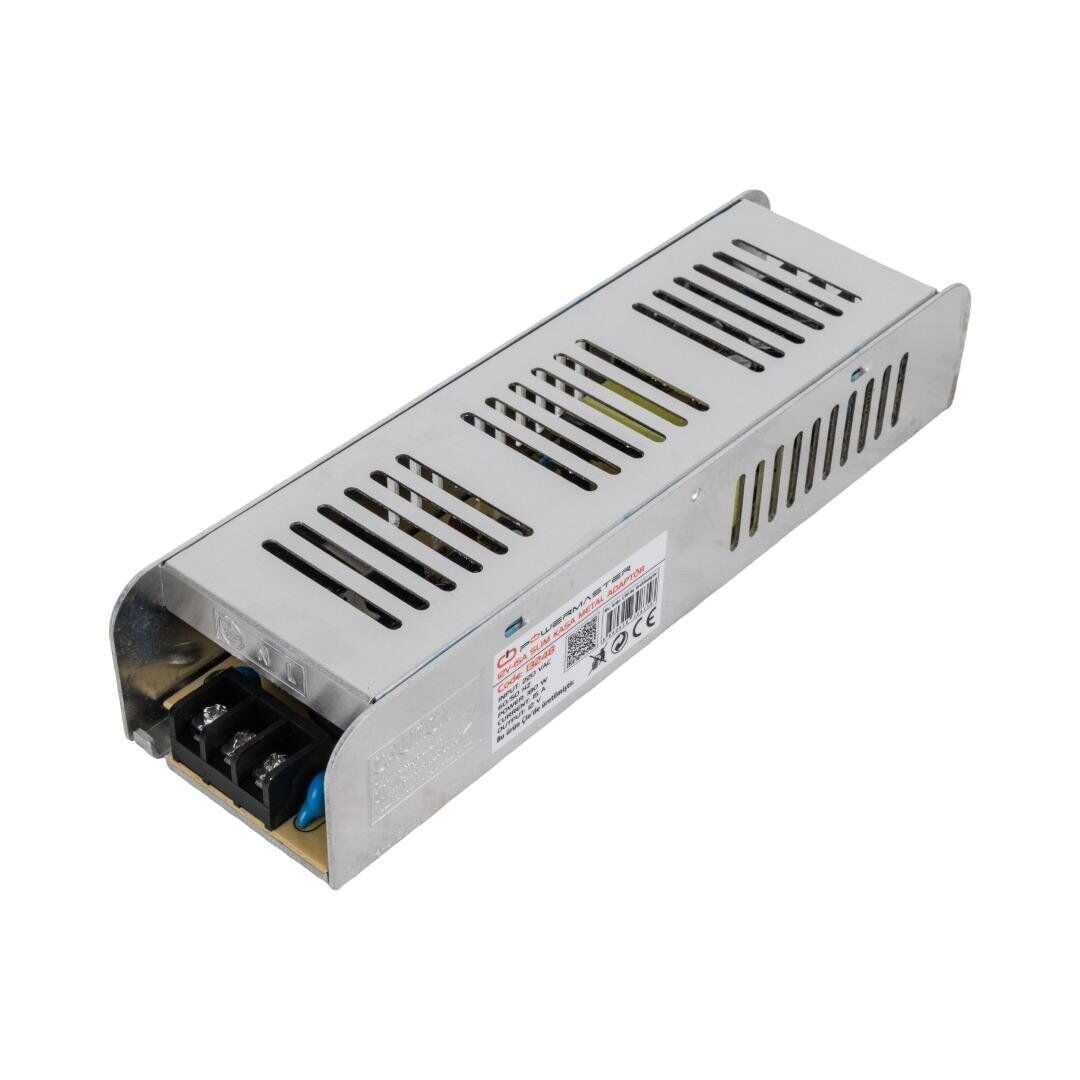 Powermaster PM-13248 12 Volt 15 Amper Slim Metal Kasa Adaptör 198x58x40 mm