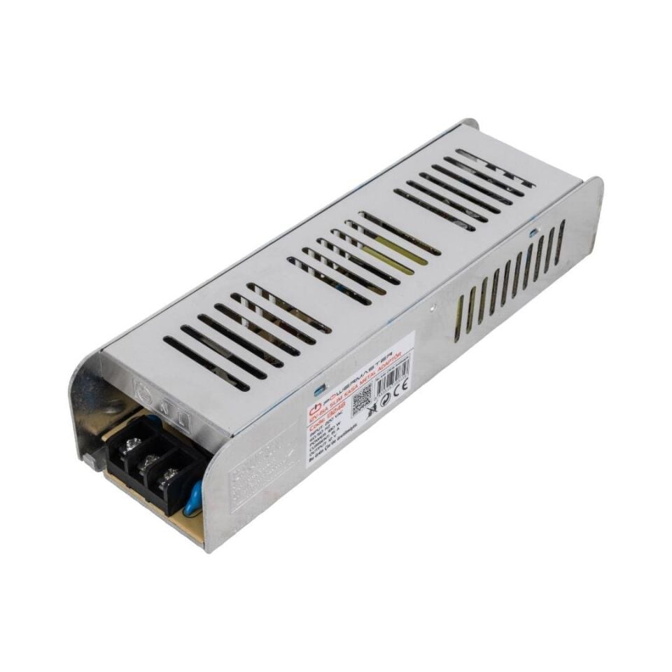 Powermaster PM-13248 12 Volt 15 Amper Slim Metal Kasa Adaptör 198x58x40 mm