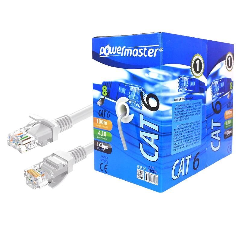 Powermaster 23 Awg Cat6 100 Metre Ethernet Network Kablosu İnternet Kablosu Router Kablosu