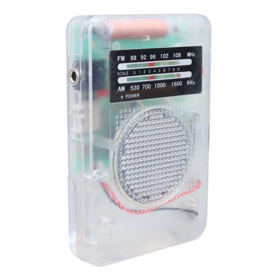 Starnic ST-821 AM-FM Şeffaf Analog Hapishane Radyosu (88-108 FM Frekans Aralığı)