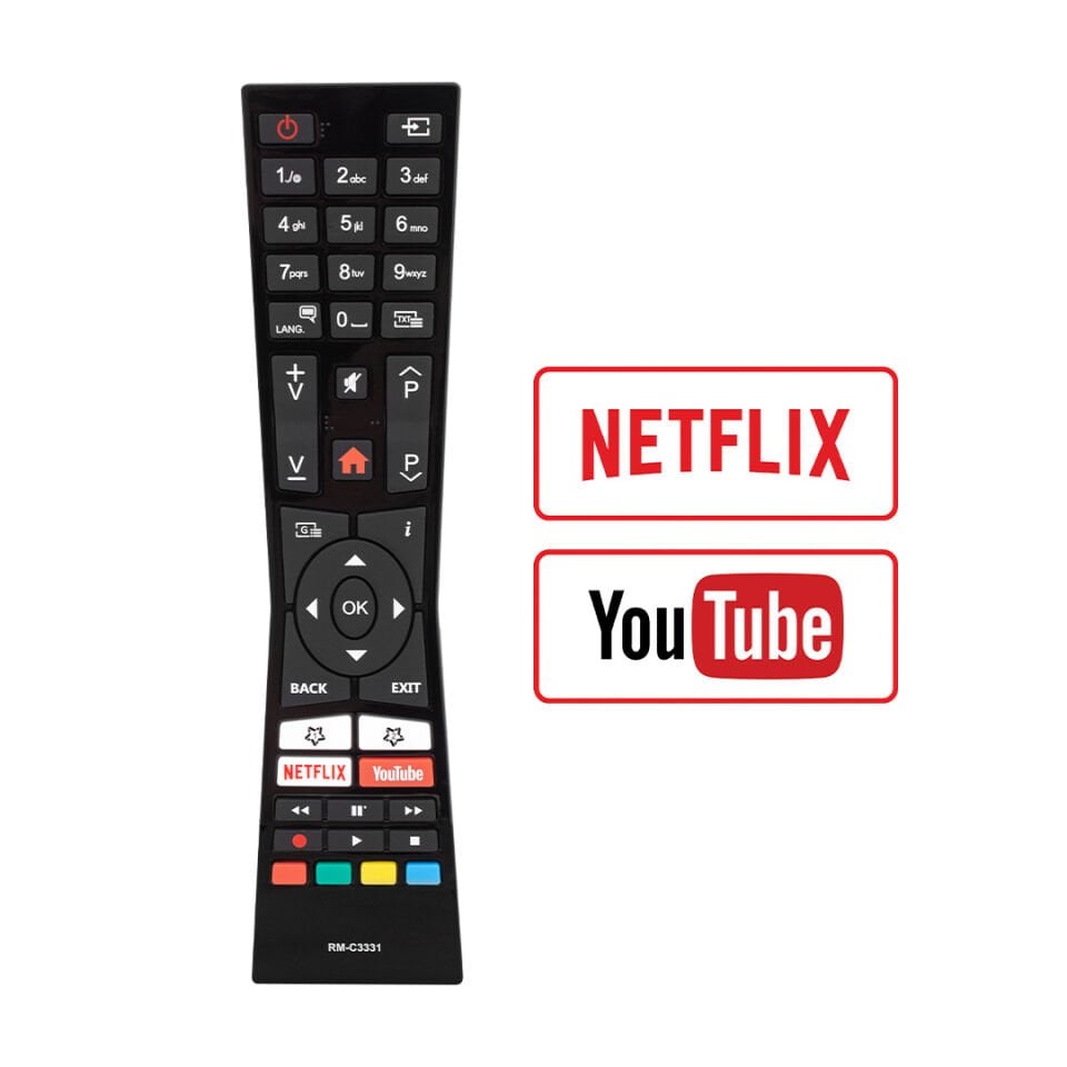 WEKO KL VESTEL-JVC RM-C3331 NETFLIX-YOUTUBE TUŞLU LCD LED TV KUMANDA