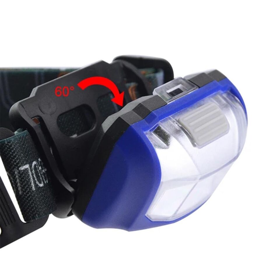 Powermaster PM-1851 Cob Led Pilli Kafa Feneri Su Geçirmez Flash Işıklı 80 Metre Işıtır Kamp Feneri
