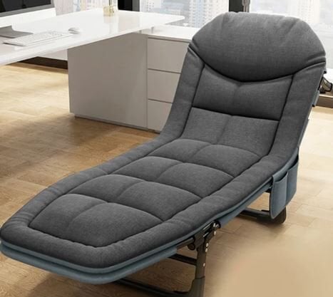 Sunup SN-24922 Taşınabilir Ayarlanabilir 5 Kademe Sünger Kamp Yatak Şezlong Koyu Gri