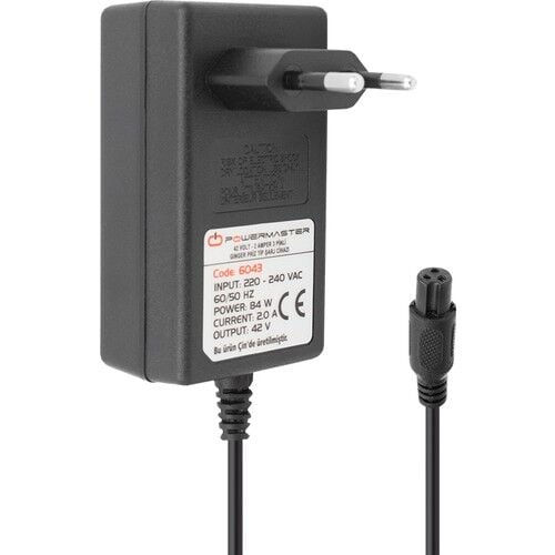 Powermaster Pm-6043 42 Volt 2 Amper 84 Watt 3 Pinli Priz Tipi Ginger Şarj Cihazı Adaptör