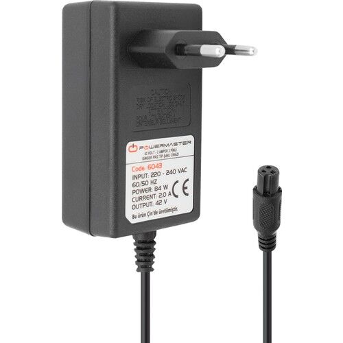 Powermaster Pm-6043 42 Volt 2 Amper 84 Watt 3 Pinli Priz Tipi Ginger Şarj Cihazı Adaptör